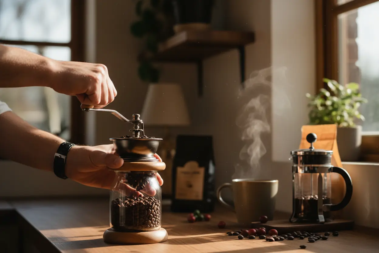 Grãos de Café Torrados