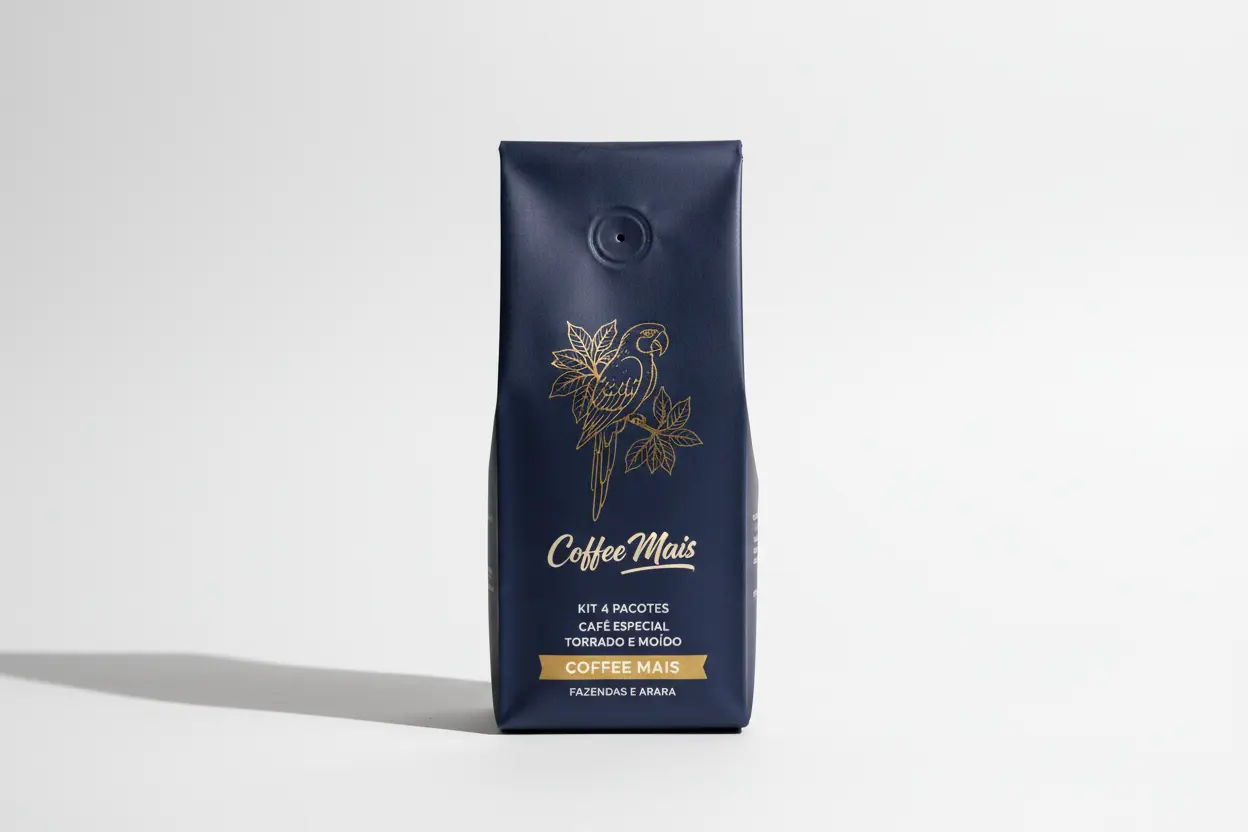 Kit 4 Pacotes Café Especial Torrado e Moído Coffee Mais Fazendas E Arara