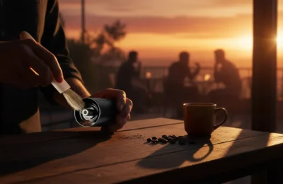 Pincel Escova de Limpeza para Moedor de Café