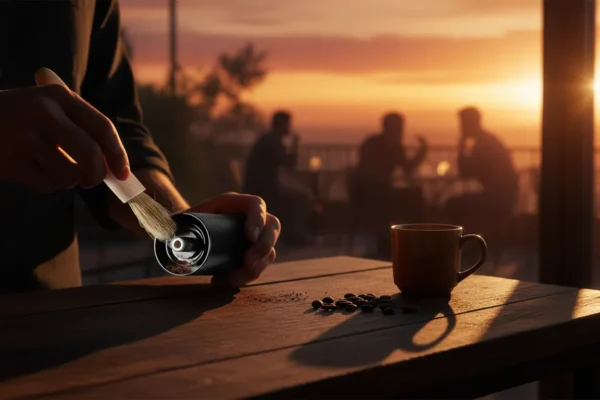 Pincel Escova de Limpeza para Moedor de Café