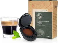 Adaptador reutilizável Wusteg para cápsulas Dolce Gusto na cor preta