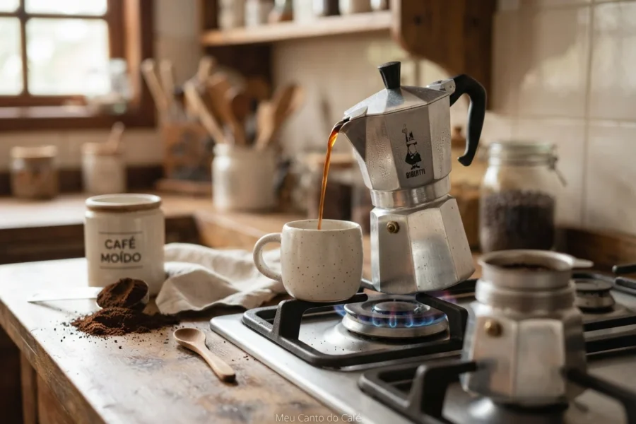 Como usar a cafeteira italiana para fazer o café perfeito