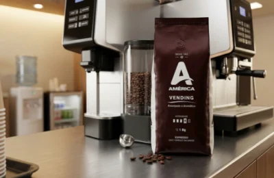 Café Torrado em Grãos América 1Kg Vending