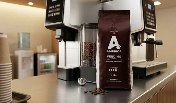 Café Torrado em Grãos América 1Kg Vending