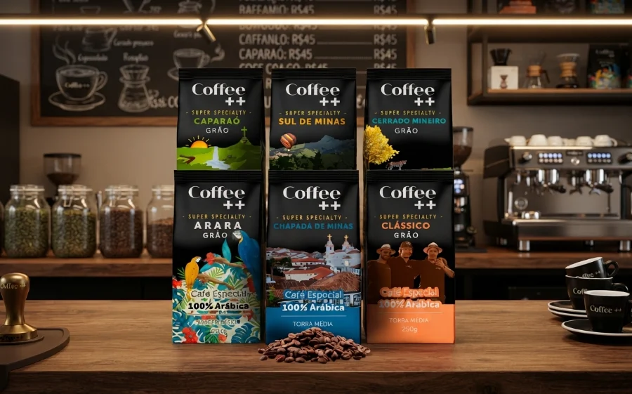 Kit 6 Pacotes Café Especial Coffee