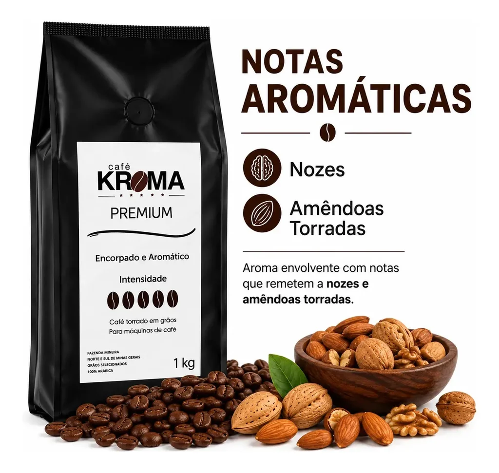 Café Kroma Premium Torrado em Grãos Vending 1kg Vale a Pena em 2026? 2 Image