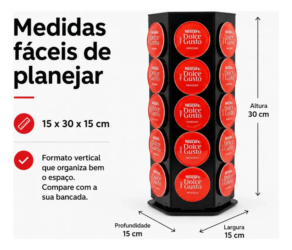 Porta Cápsulas Giratório Dolce Gusto Vale a Pena? 3 Porta Cápsulas Giratório