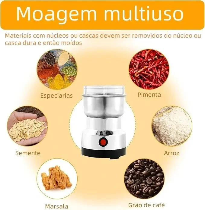 Moedor de Café Elétrico Inox é Bom? O Segredo do Aroma Perfeito 3 Moedor de Café Elétrico Inox
