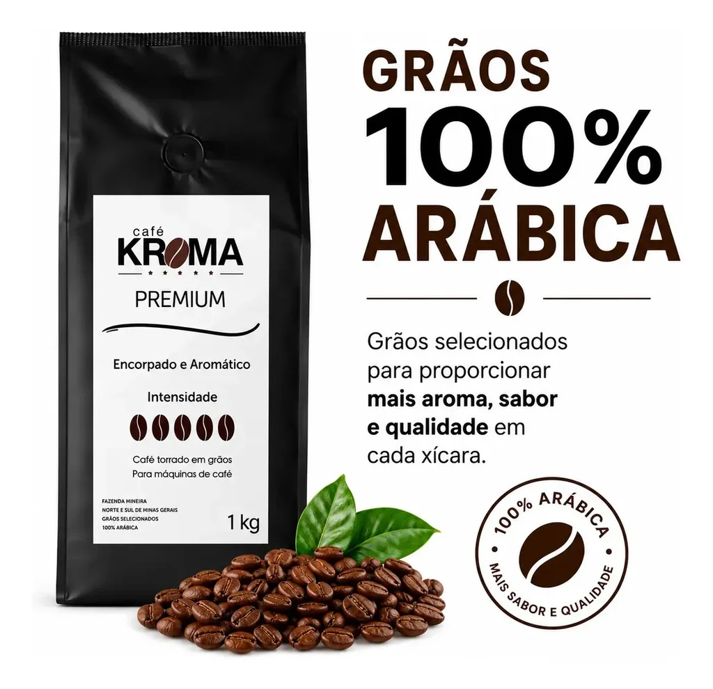 Café Kroma Premium Torrado em Grãos Vending 1kg Vale a Pena em 2026? 3 Image