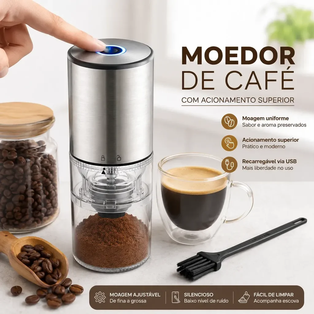 Moedor de Café Elétrico USB Vale a Pena? Review Completo 2 Image