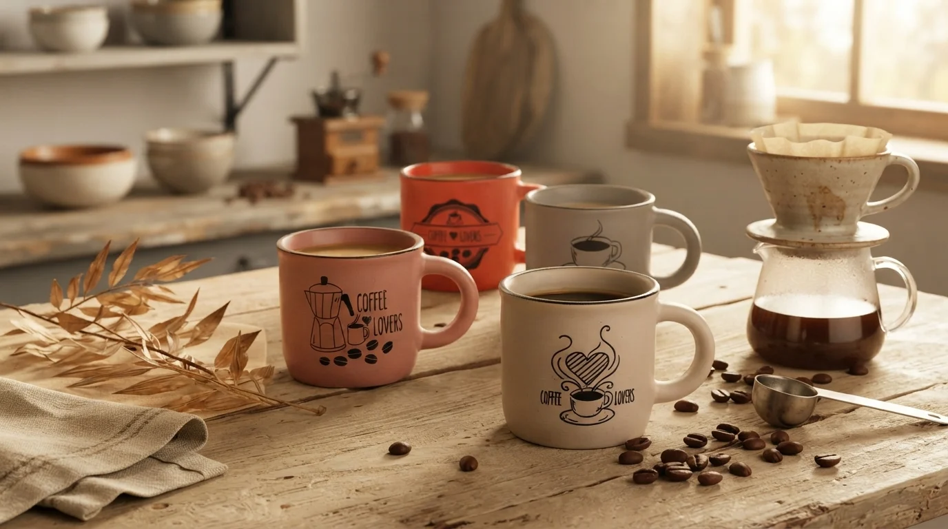 WOLFF - Conjunto 4 Canecas de Café de Cerâmica: Análise 4 WOLFF - Conjunto 4 Canecas de Café de Cerâmica — imagem 2