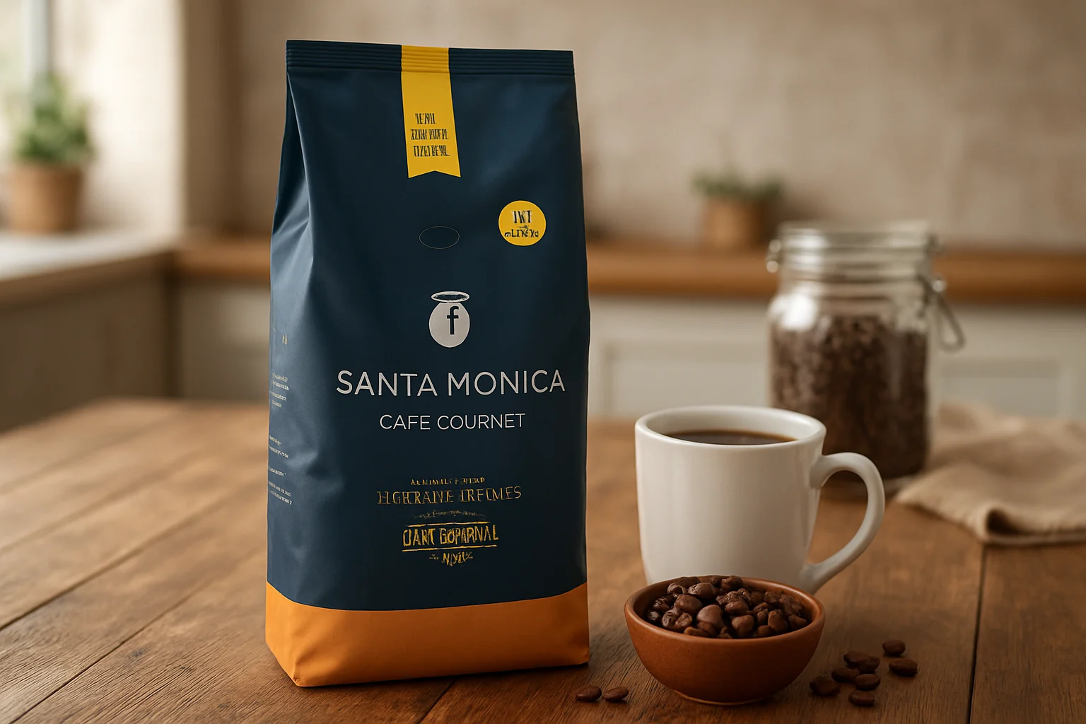 Café Santa Mônica Gourmet em Grãos 1kg — imagem 2
